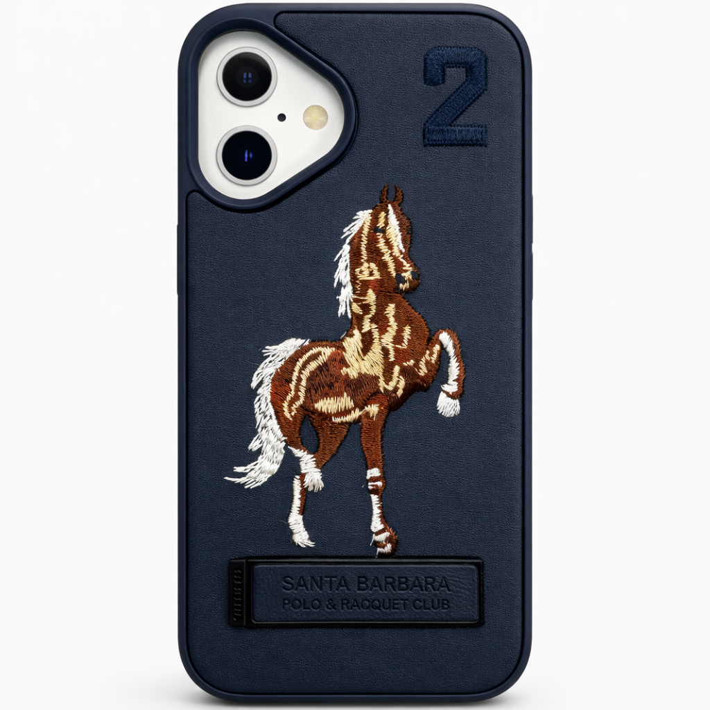 Stallion Leather Case iPhone 16 - Blue