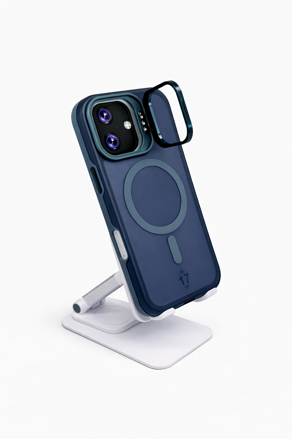 Dual Layer Camera Stand Case for iPhone 17 - Green