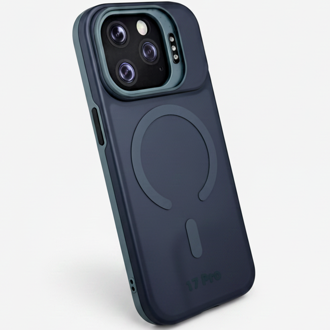 Dual Layer Camera Stand Case for iPhone 17 Pro - Green