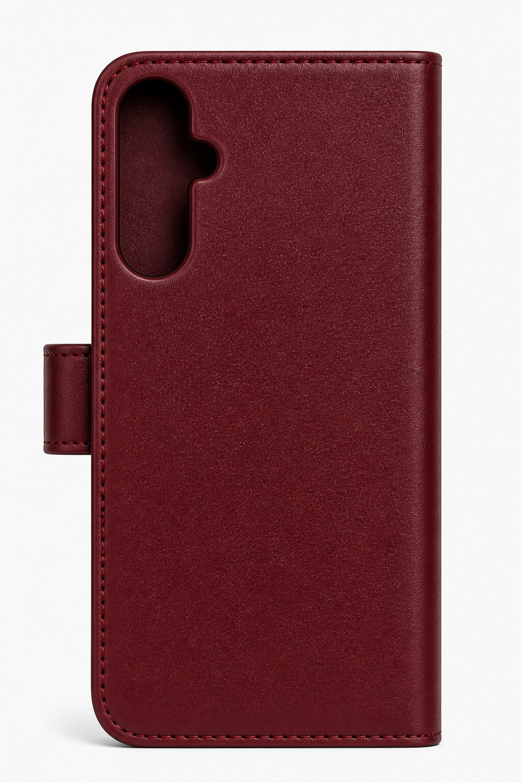 RichBoss Leather Folio Case for Samsung Galaxy S24 FE - Burgundy