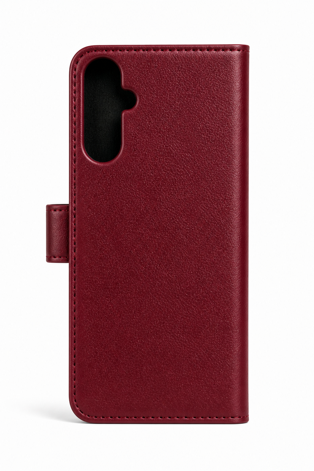 RichBoss Leather Folio Case for Samsung Galaxy S25 FE - Burgundy