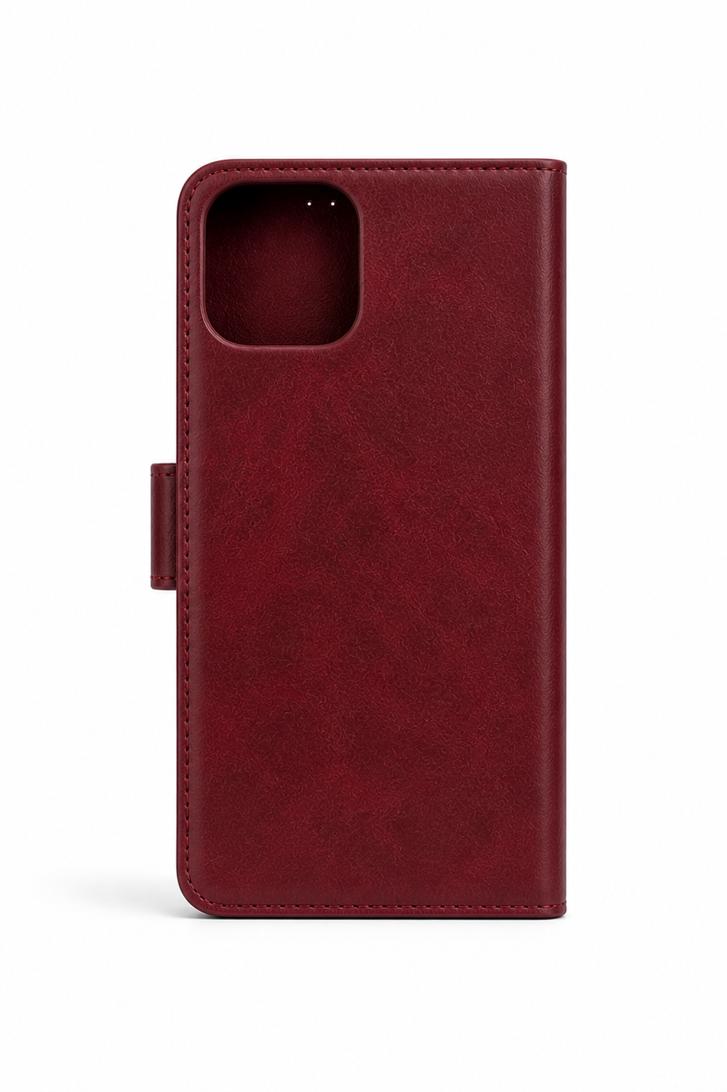 RichBoss Leather Folio Case for iPhone 13 Pro - Burgundy