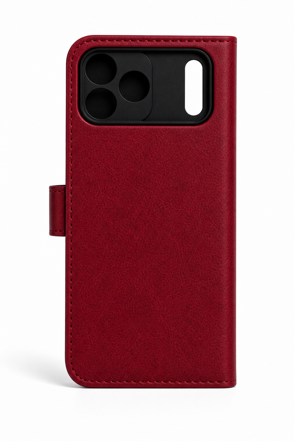 RichBoss Leather Folio Case for iPhone 17 Pro Max - Burgundy