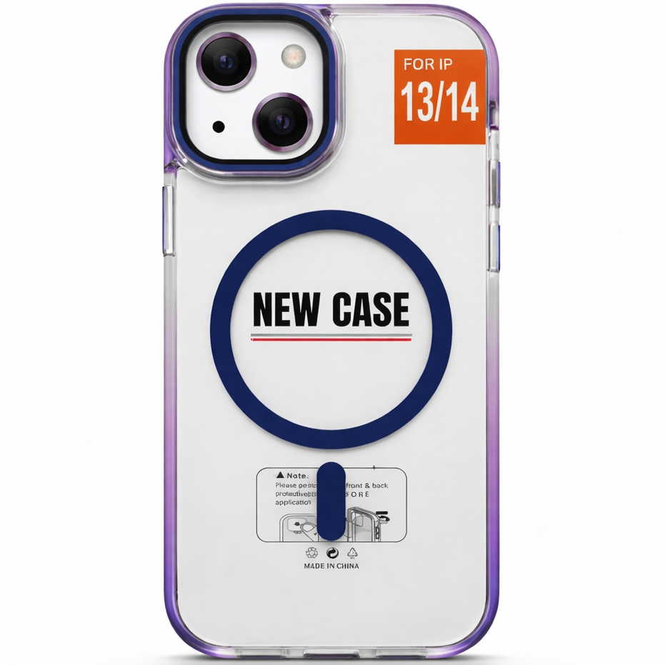 MagClear Case for iPhone 13/14 - Navy Blue