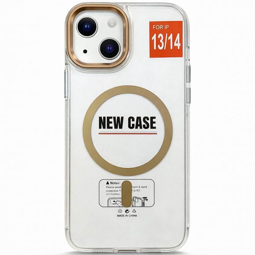 MagClear Case for iPhone 13/14 - Gold