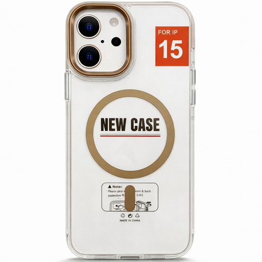 MagClear Case for iPhone 15 - Gold