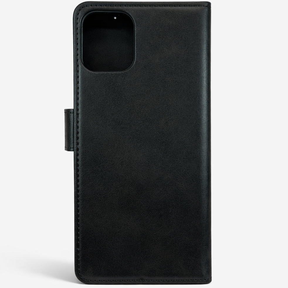 RichBoss Leather Folio Case for iPhone 13/14 - Black