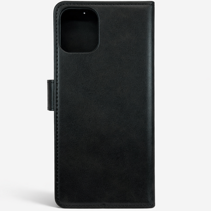 RichBoss Leather Folio Case for iPhone 13/14 - Black