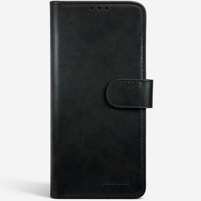 RichBoss Leather Folio Case for iPhone 13/14 - Black