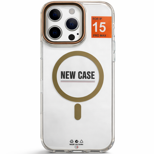 MagClear Case for iPhone 15 Pro Max - Gold