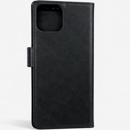 RichBoss Leather Folio Case for iPhone 15 Pro Max - Black