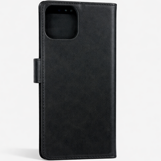RichBoss Leather Folio Case for iPhone 15 Pro Max - Black