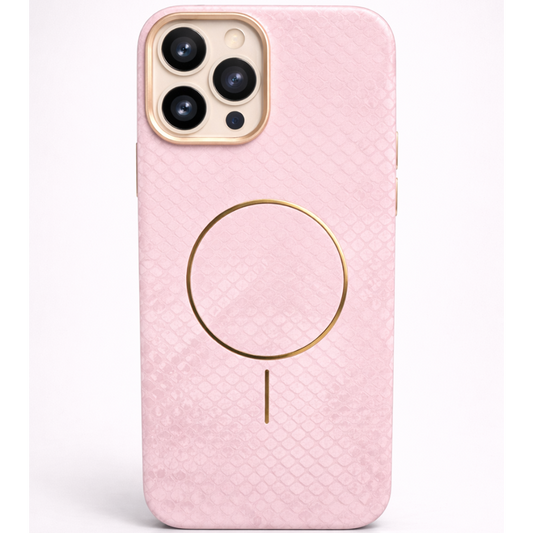 LuxeMag iphone 15 pro max pink case