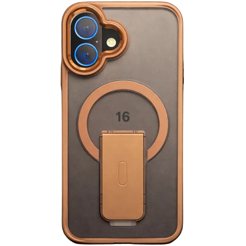 Mag SnapStand Gold iPhone 16 Case