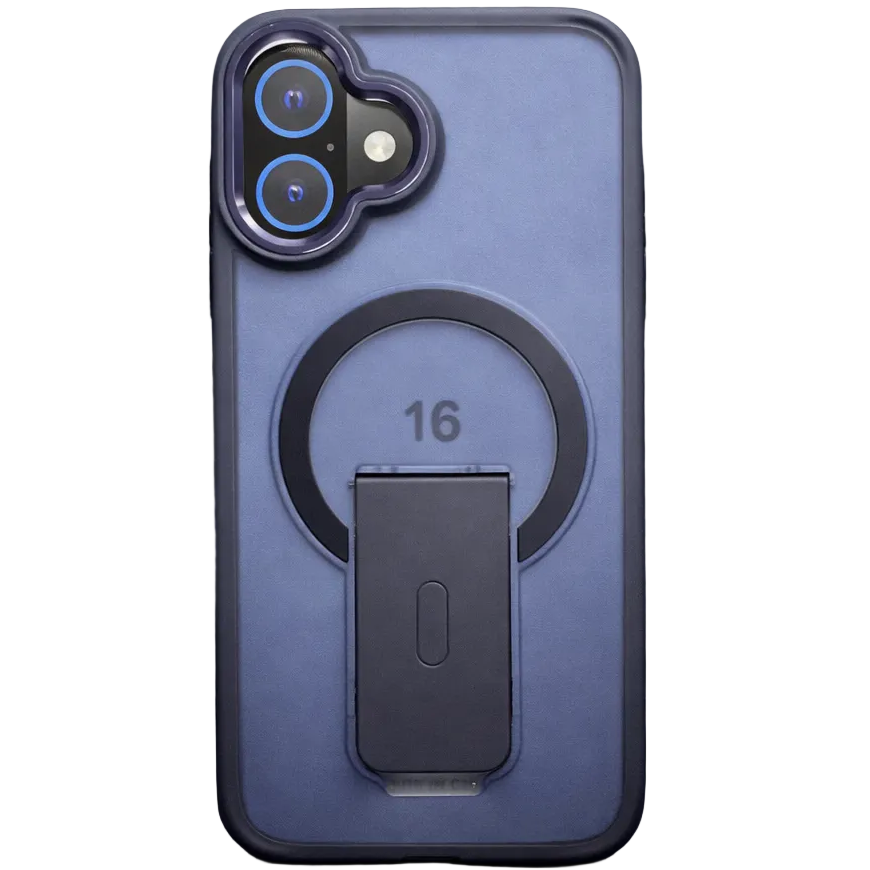 Mag SnapStand Blue iPhone 16 Case