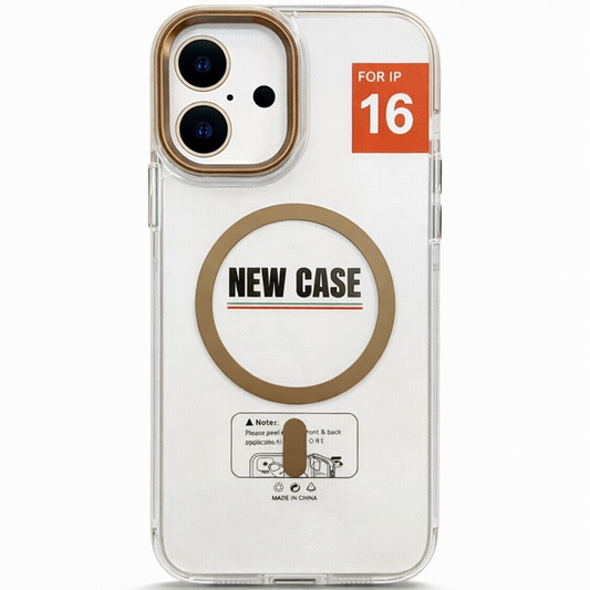 MagClear Case for iPhone 16 - Gold