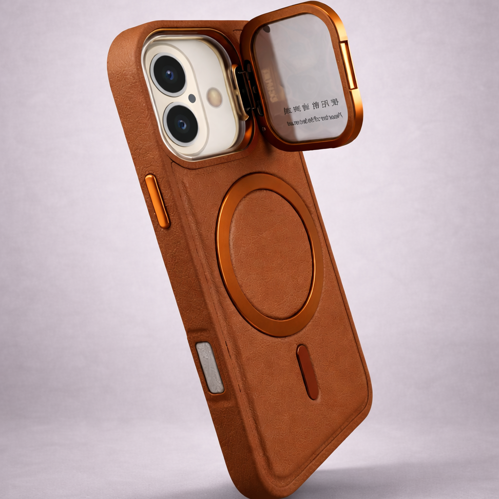 LensGuard MagSafe Case for iPhone 16 - Brown
