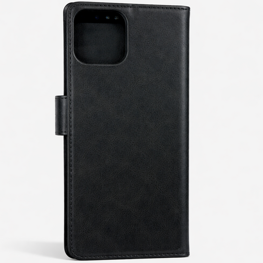 RichBoss Leather Folio Case for iPhone 16 Pro Max - Black