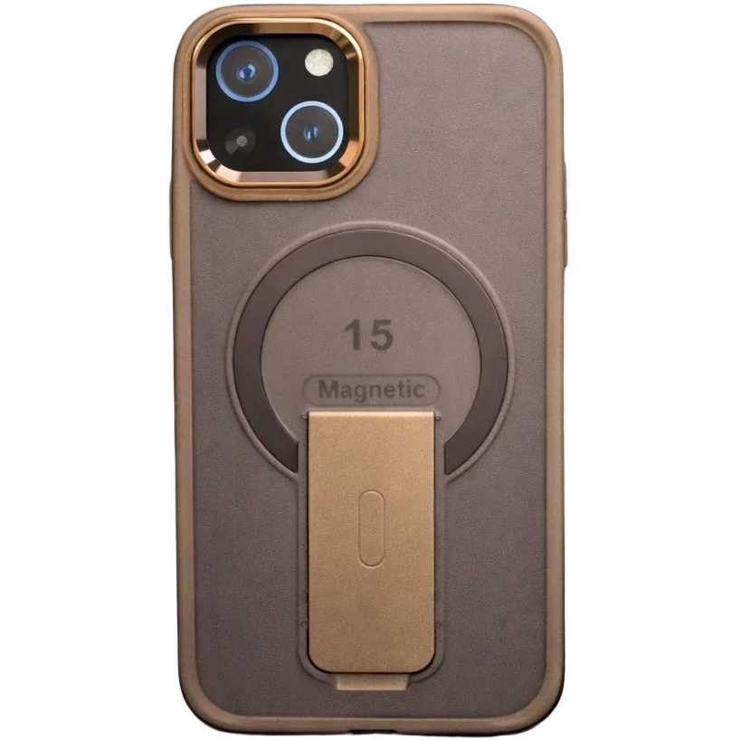 Mag SnapStand Taupe iPhone 15 Case
