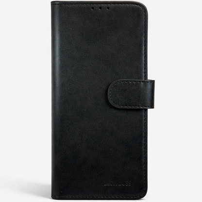 RichBoss Leather Folio Case for iPhone 15 - Black