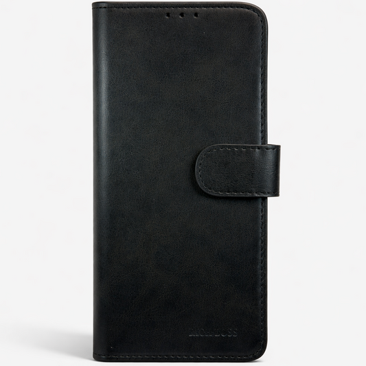 RichBoss Leather Folio Case for iPhone 15 - Black