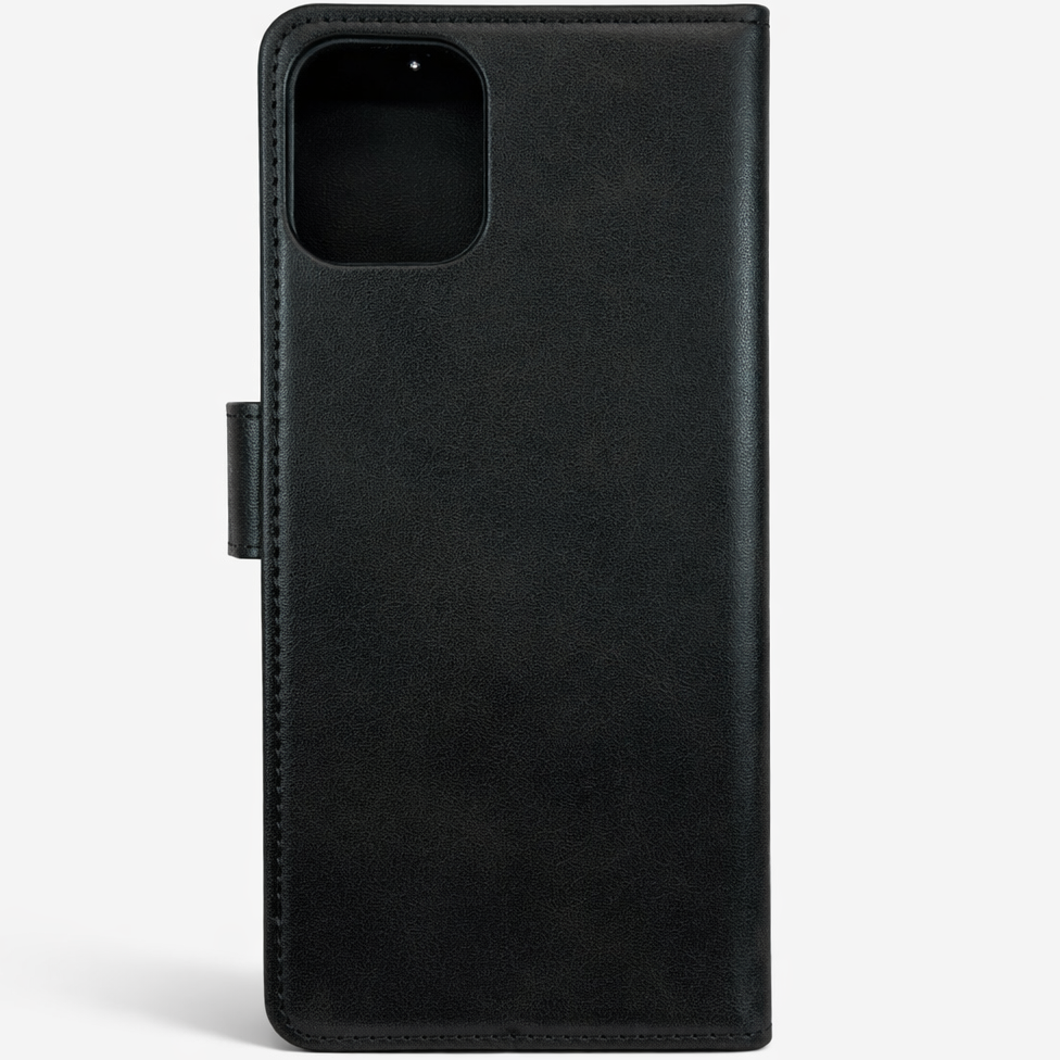 RichBoss Leather Folio Case for iPhone 15 - Black