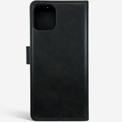 RichBoss Leather Folio Case for iPhone 15 - Black