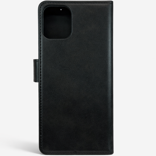 RichBoss Leather Folio Case for iPhone 15 - Black
