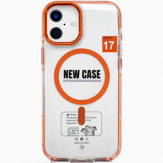 MagClear Case for iPhone 17 - Orange