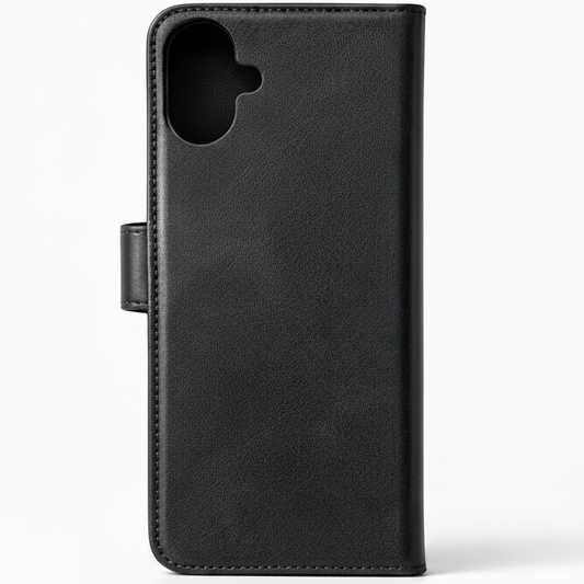 RichBoss Leather Folio Case for iPhone 17 - Black
