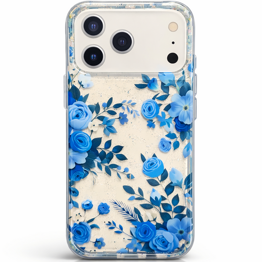 Gardenia Mag iPhone 17 Pro Max Case Blue Floral