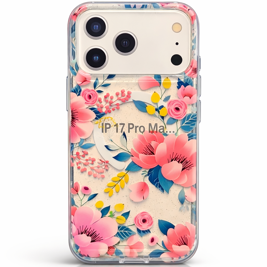 Gardenia Mag iPhone 17 Pro Max Case Pink Floral