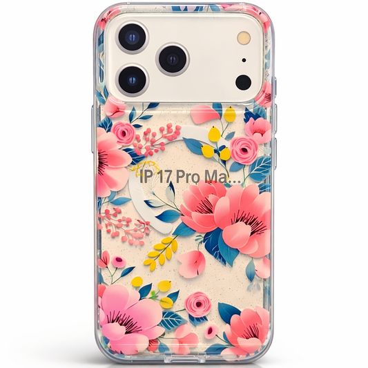 Gardenia Mag iPhone 17 Pro Max Case Pink Floral