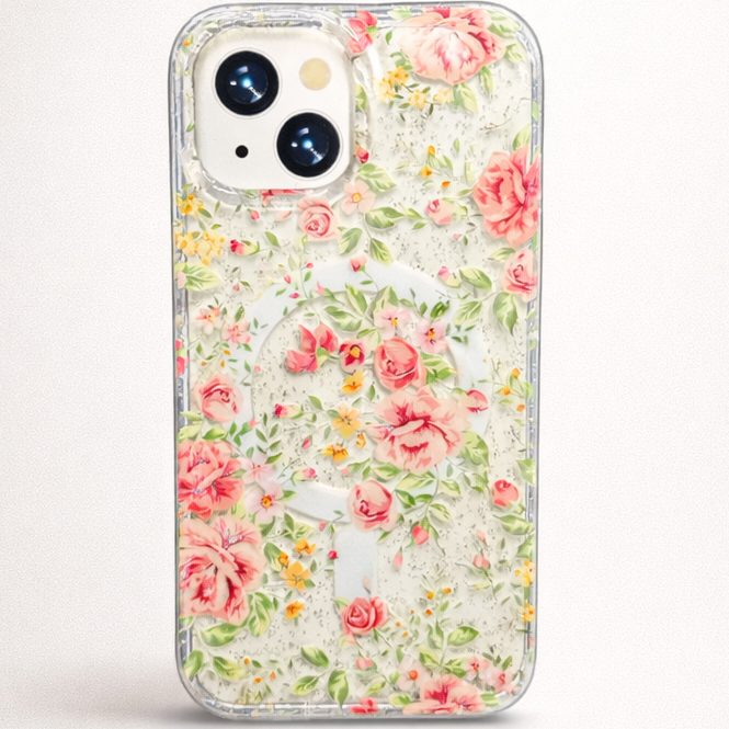 Gardenia Mag iPhone 15 Case Spring Garden