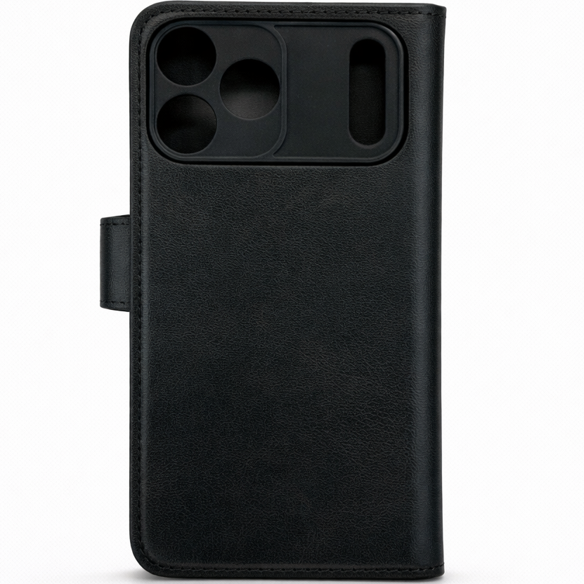 RichBoss Leather Folio Case for iPhone 17 Pro - Black