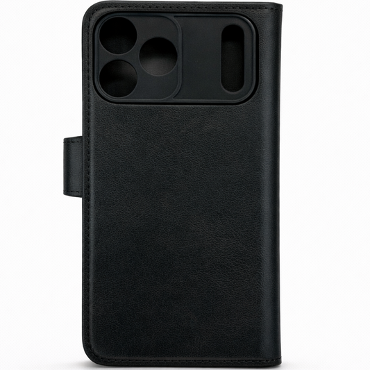 RichBoss Leather Folio Case for iPhone 17 Pro - Black