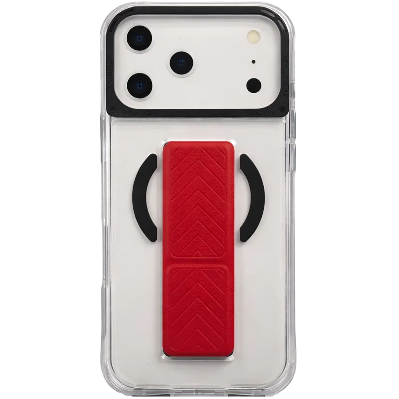 CoreStand White iPhone 17 Pro Case - Red Edition
