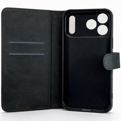 RichBoss Leather Folio Case for iPhone 17 Pro Max - Black