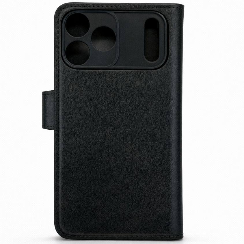 RichBoss Leather Folio Case for iPhone 17 Pro Max - Black