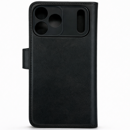 RichBoss Leather Folio Case for iPhone 17 Pro Max - Black
