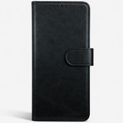 RichBoss Leather Folio Case for iPhone 17 Pro Max - Black