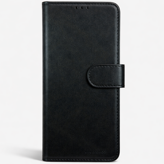 RichBoss Leather Folio Case for iPhone 17 Pro Max - Black