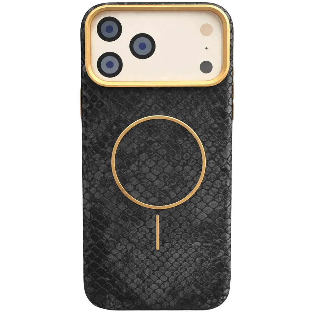 LuxeMag iphone 17 pro max black case