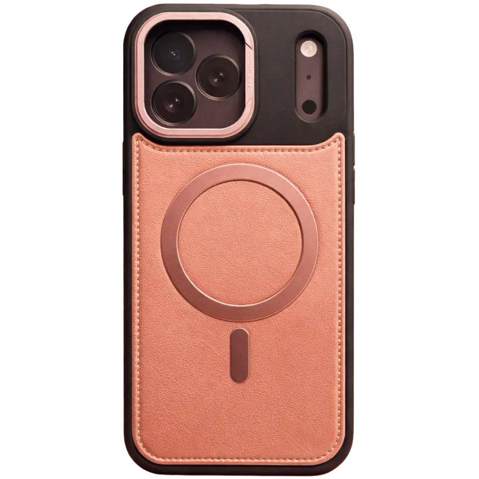 Phantom leather magsafe iphone 17 pro max pink case