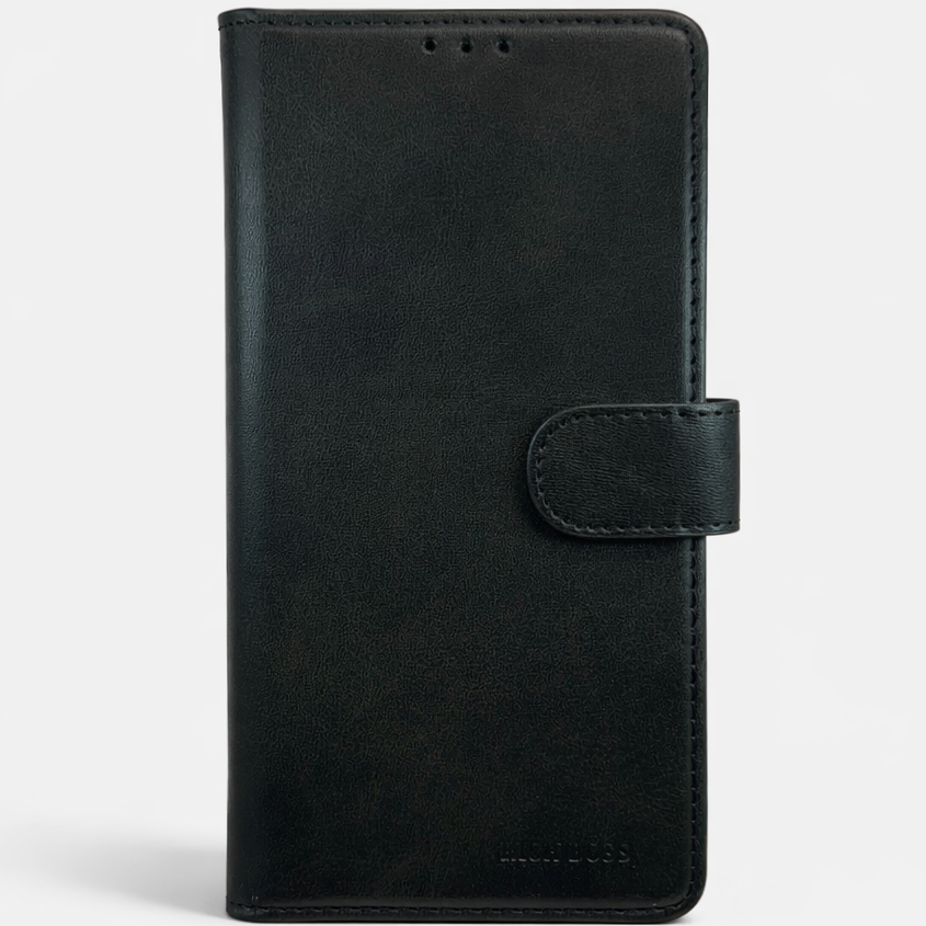 RichBoss Leather Folio Case for Samsung Galaxy S25 Ultra - Black