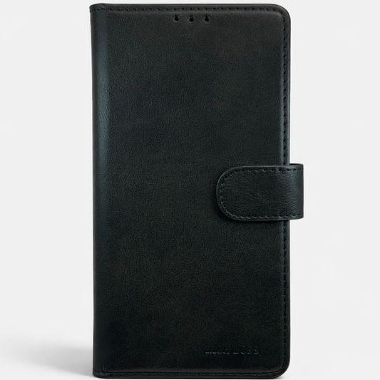 RichBoss Leather Folio Case for Samsung Galaxy S25 Ultra - Black