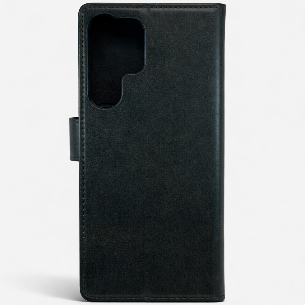 RichBoss Leather Folio Case for Samsung Galaxy S25 Ultra - Black