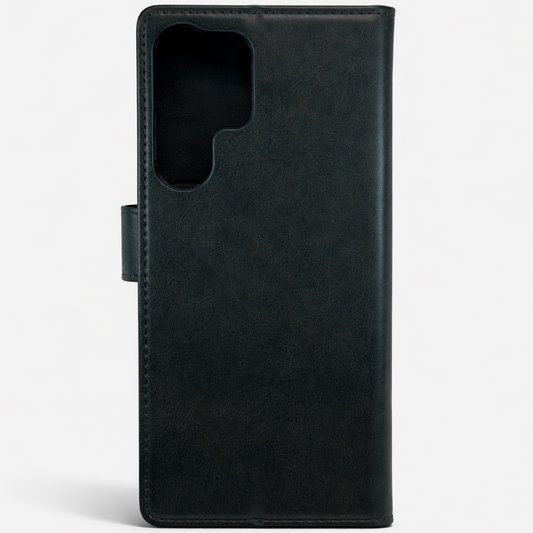 RichBoss Leather Folio Case for Samsung Galaxy S25 Ultra - Black