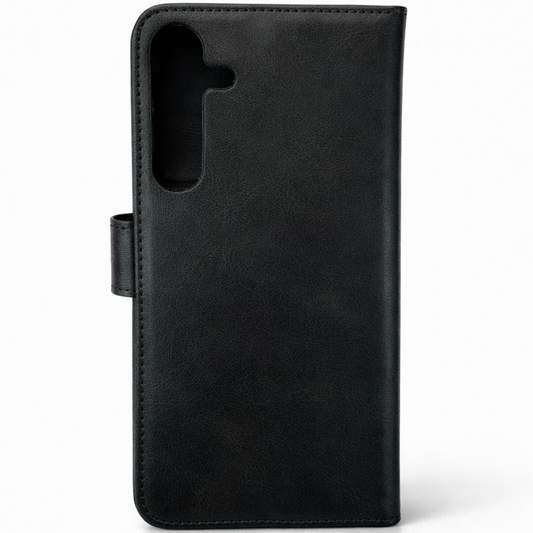 RichBoss Leather Folio Case for Samsung Galaxy A17 - Black