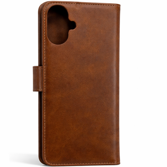 RichBoss Leather Folio Case for Samsung Galaxy A07 - Brown